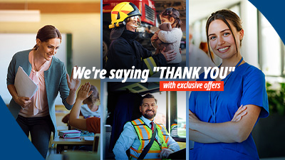 We're saying "Thank You" with exclusive offers